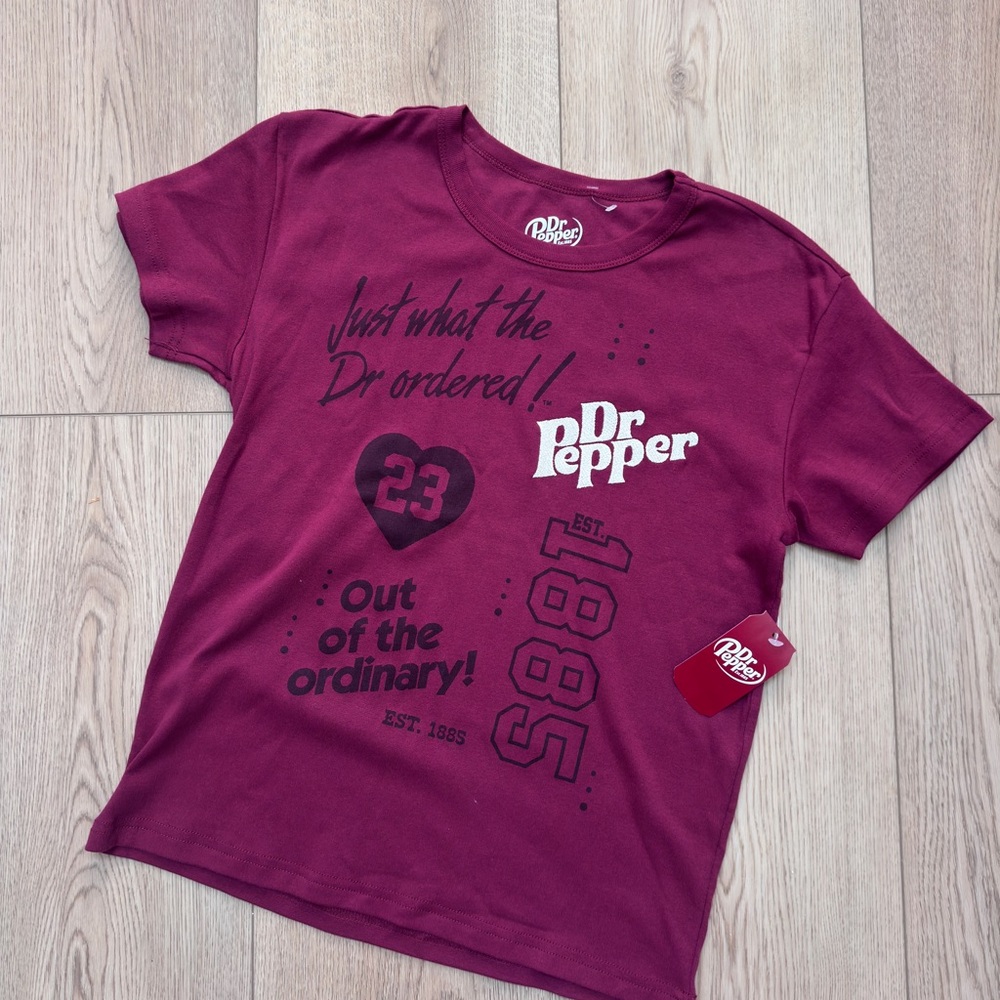 Dr Pepper Women's Short Sleeve Tee - Maroon
